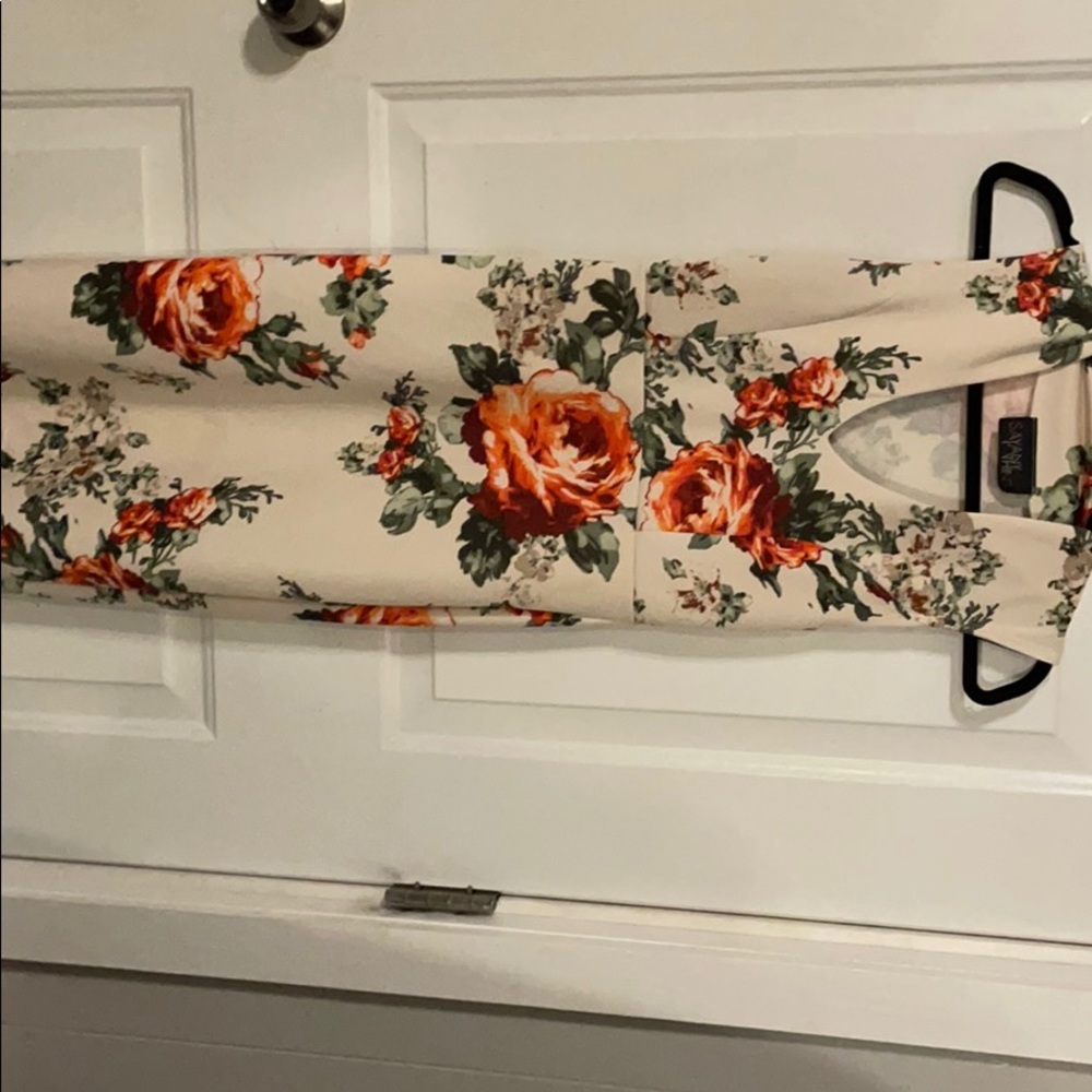 SayAnyThing Rose Pattern Dress